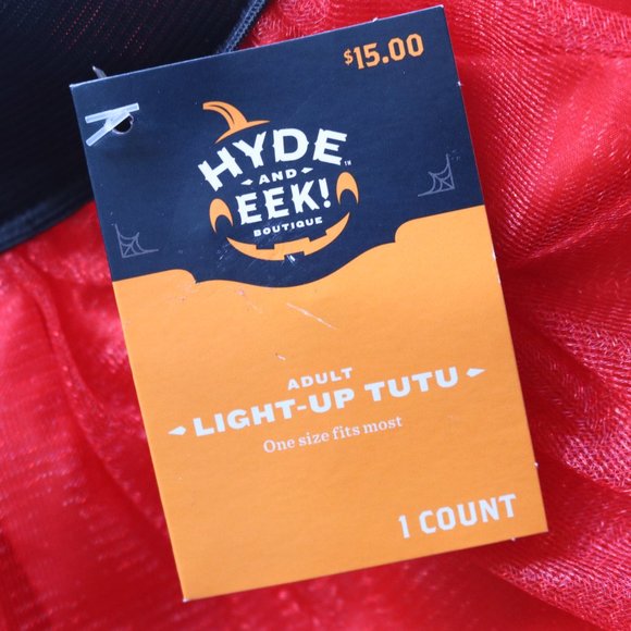 Target Hyde and Eek! | Red Tulle Light Up Holiday Costume Tutu Skirt NWT| OS - Picture 4 of 10
